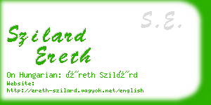 szilard ereth business card